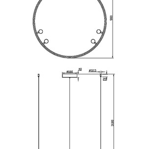 Подвесной светильник Maytoni MOD102PL-L42BK